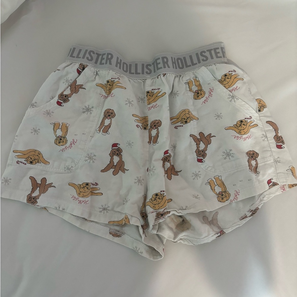 Hollister dog Christmas pj sleep shorts